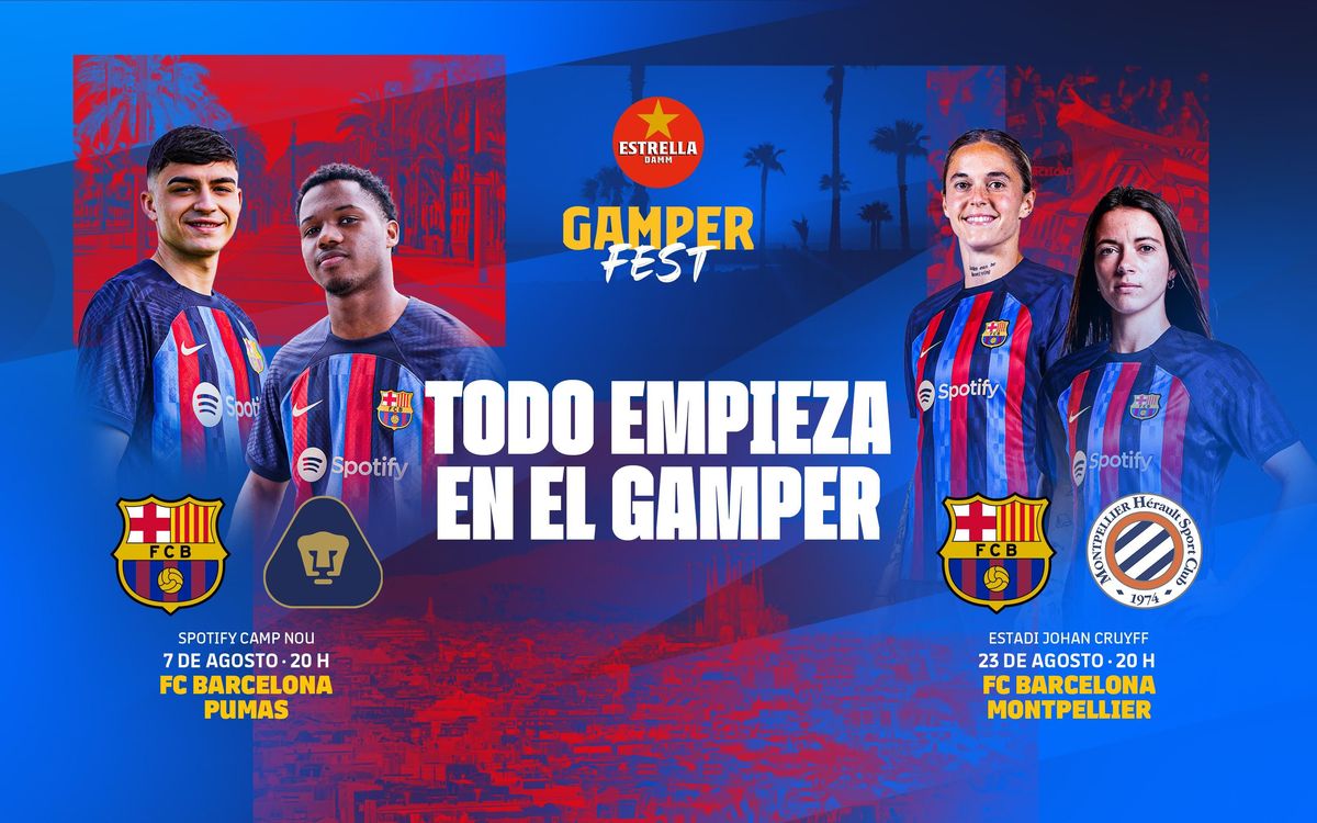 Pumas y Montpellier serán los rivales del Barça masculino y femenino en el Trofeo Joan Gamper