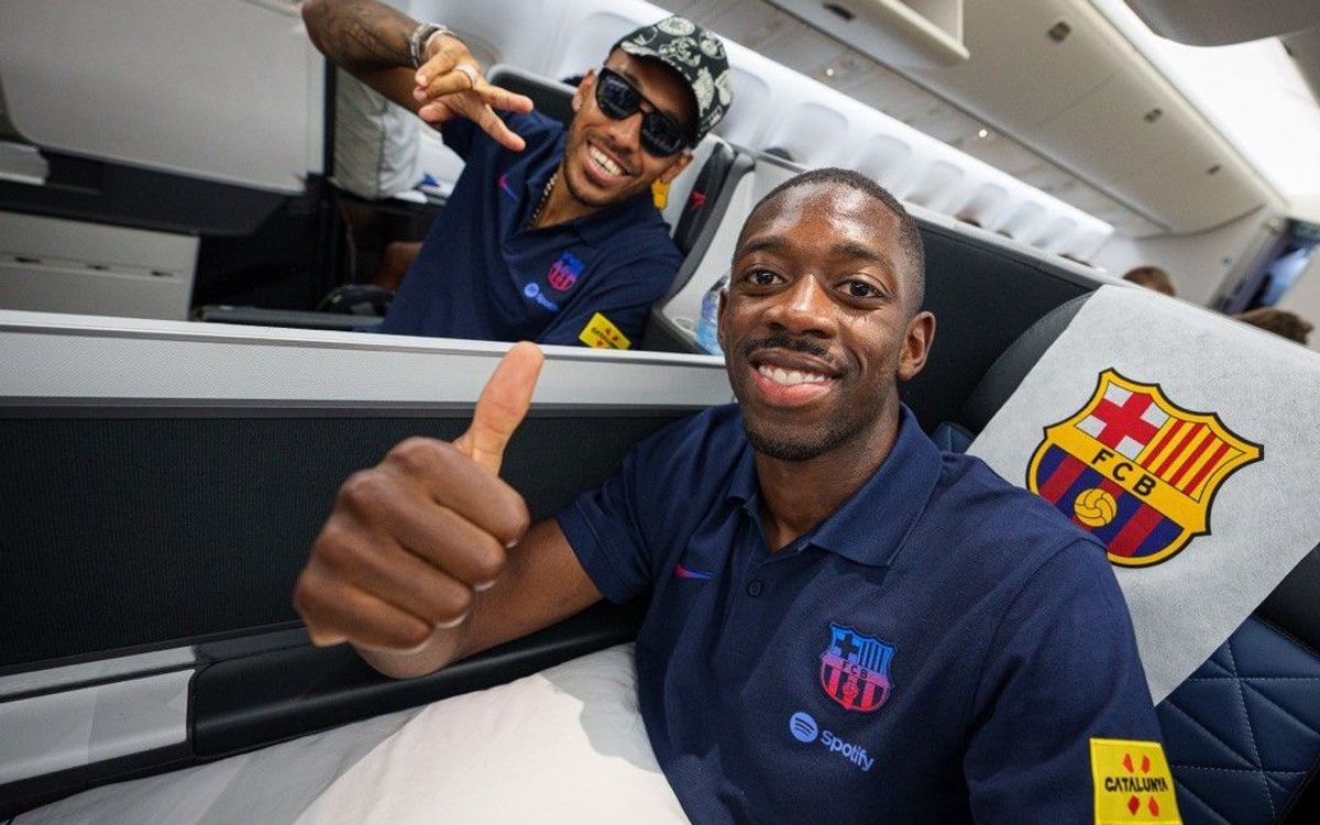 FC Barcelona sets off for the United States