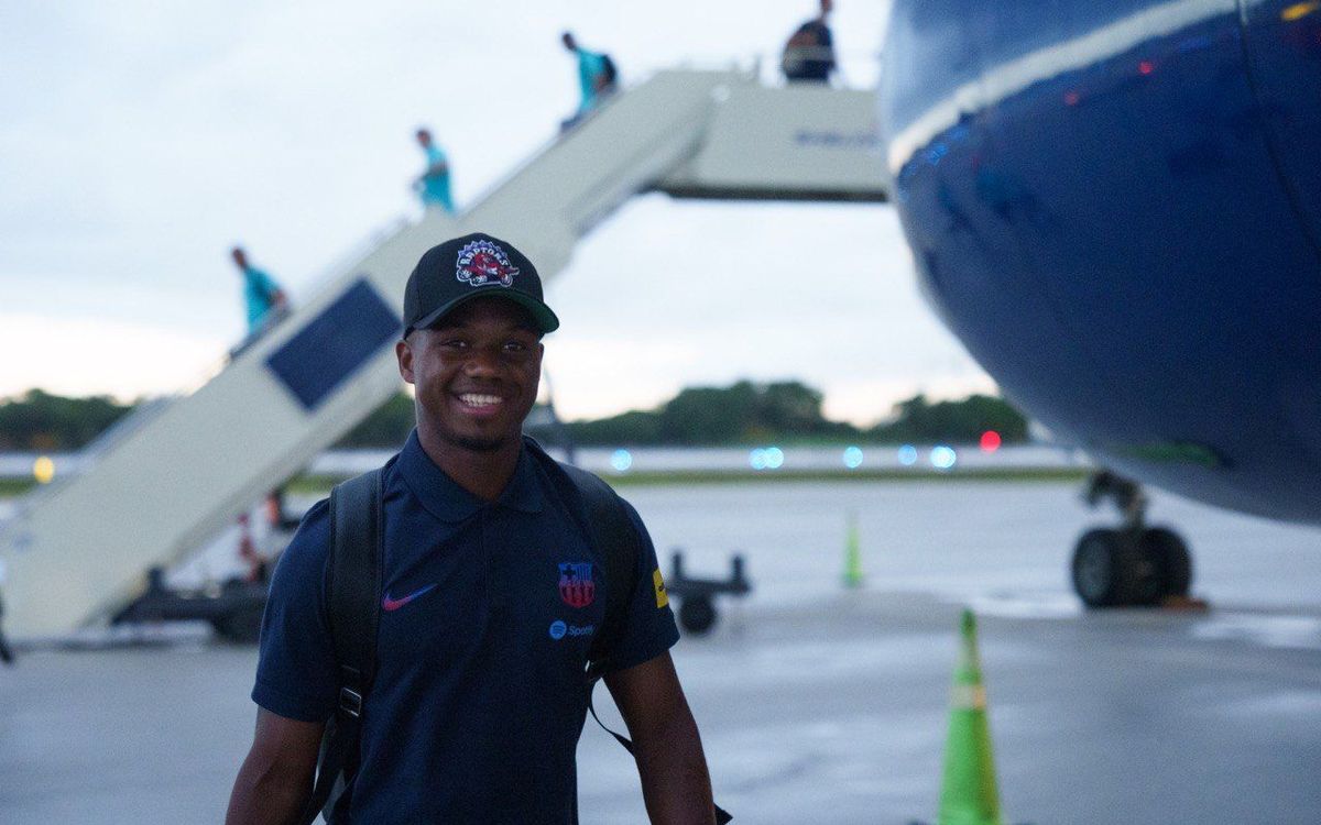 Barça arrive in the United States