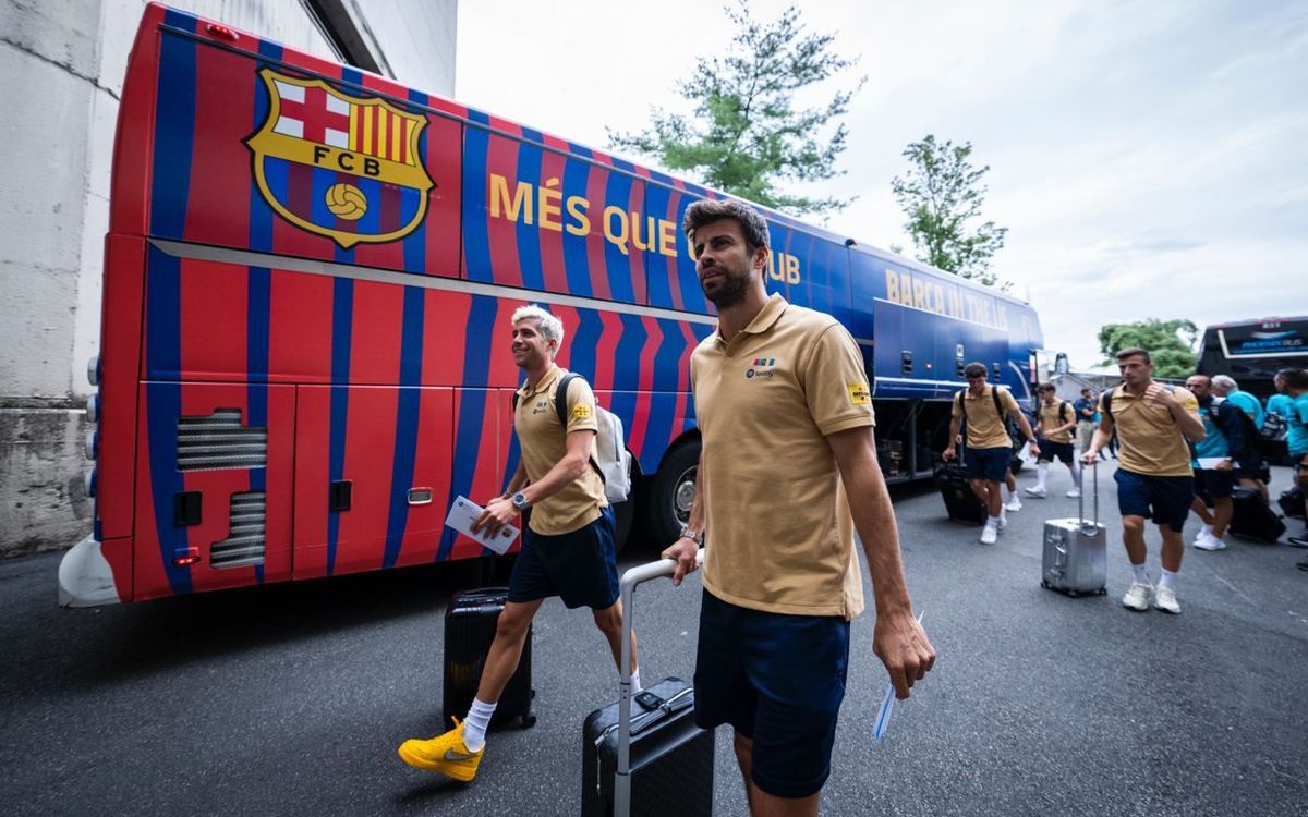 Barça arrive in New York