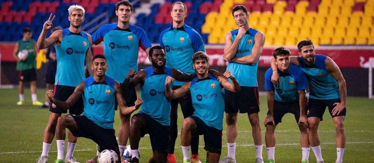 Training at Red Bull Arena before last game in the United States