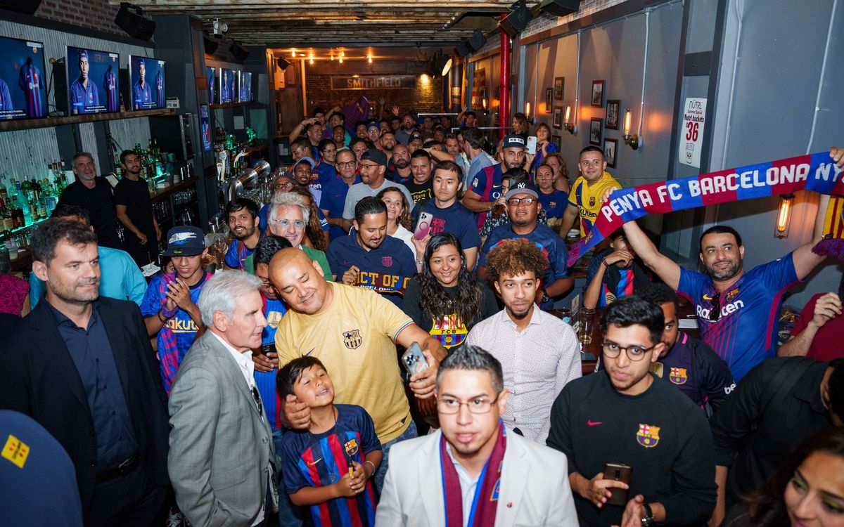 Nueva York también es escenario de la pasión peñista por el Barça