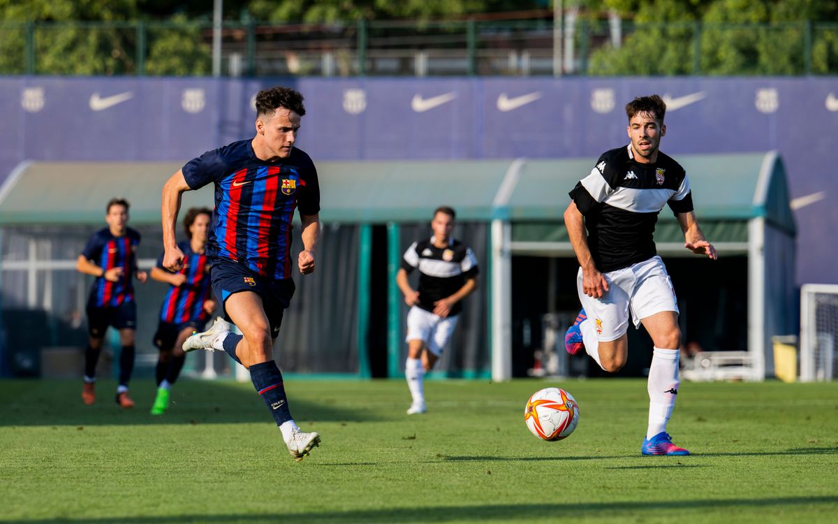 Barça Atlètic - CE Manresa: Sin acierto en el tercer amistoso (0-0)