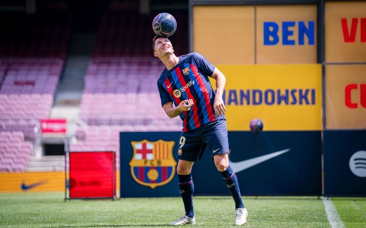 Lewandowski, présenté officiellement au Spotify Camp Nou