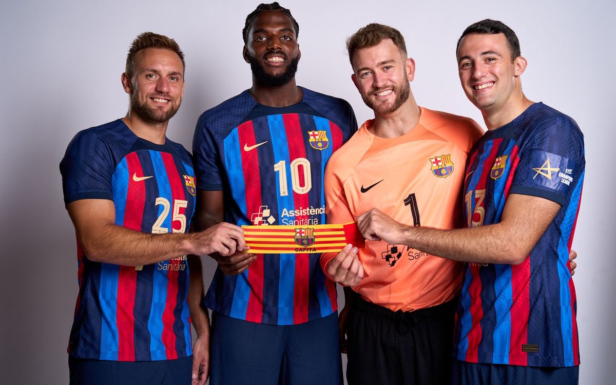 Els capitans del Barça d’handbol 2022/23