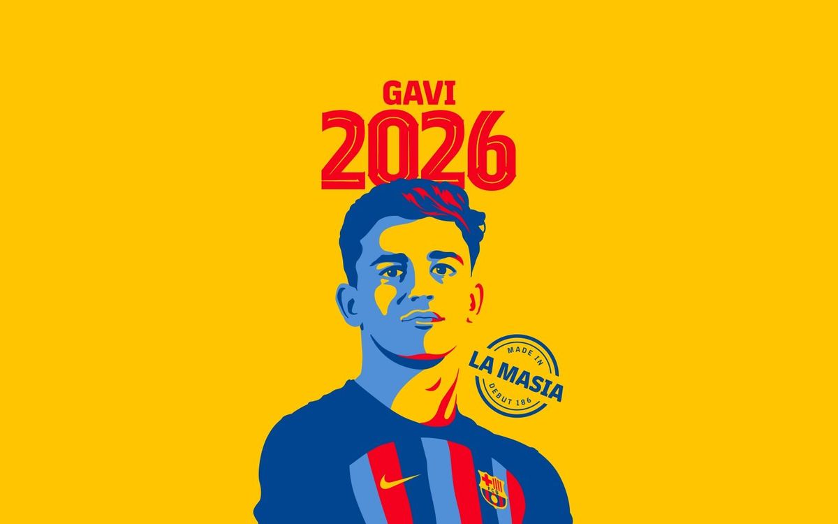 Gavi renova amb el FC Barcelona fins al 2026