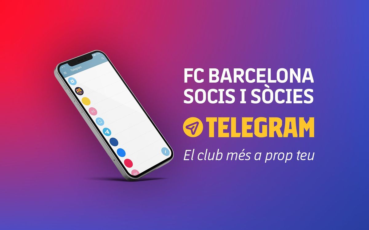 Telegram, nou canal de comunicació entre el Club i els socis i sòcies