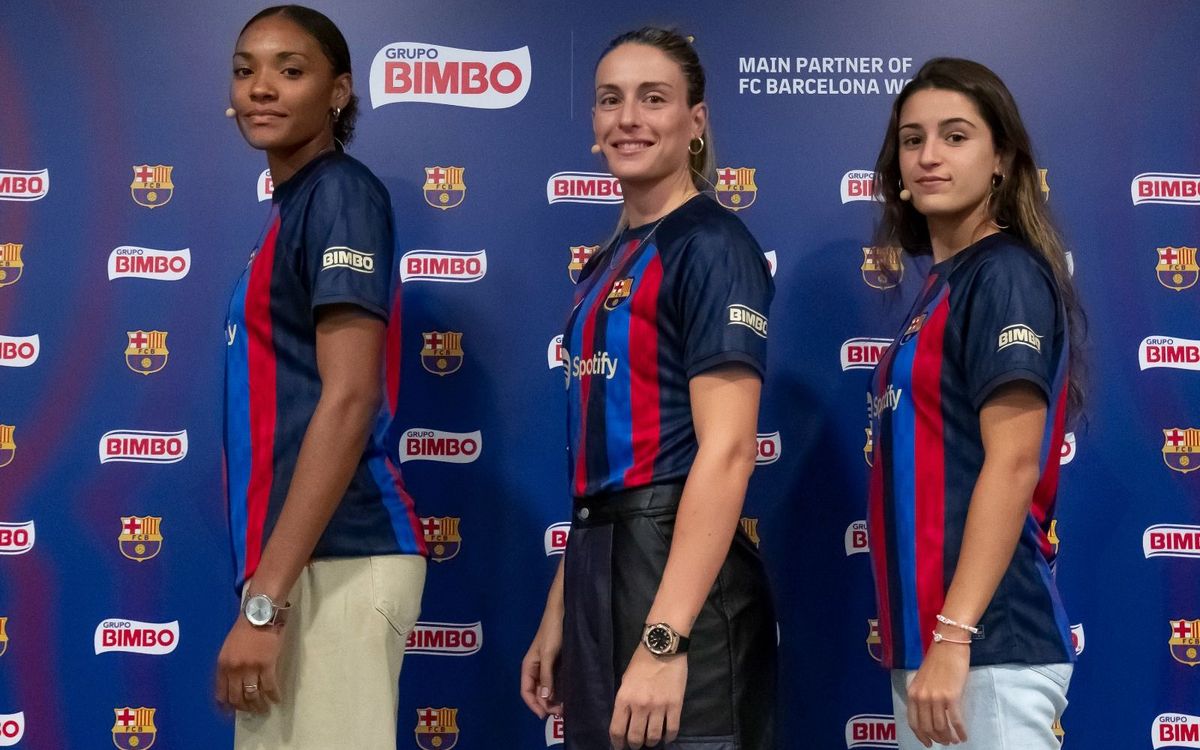 El Barça Femenino estrena el logo de BIMBO en la manga