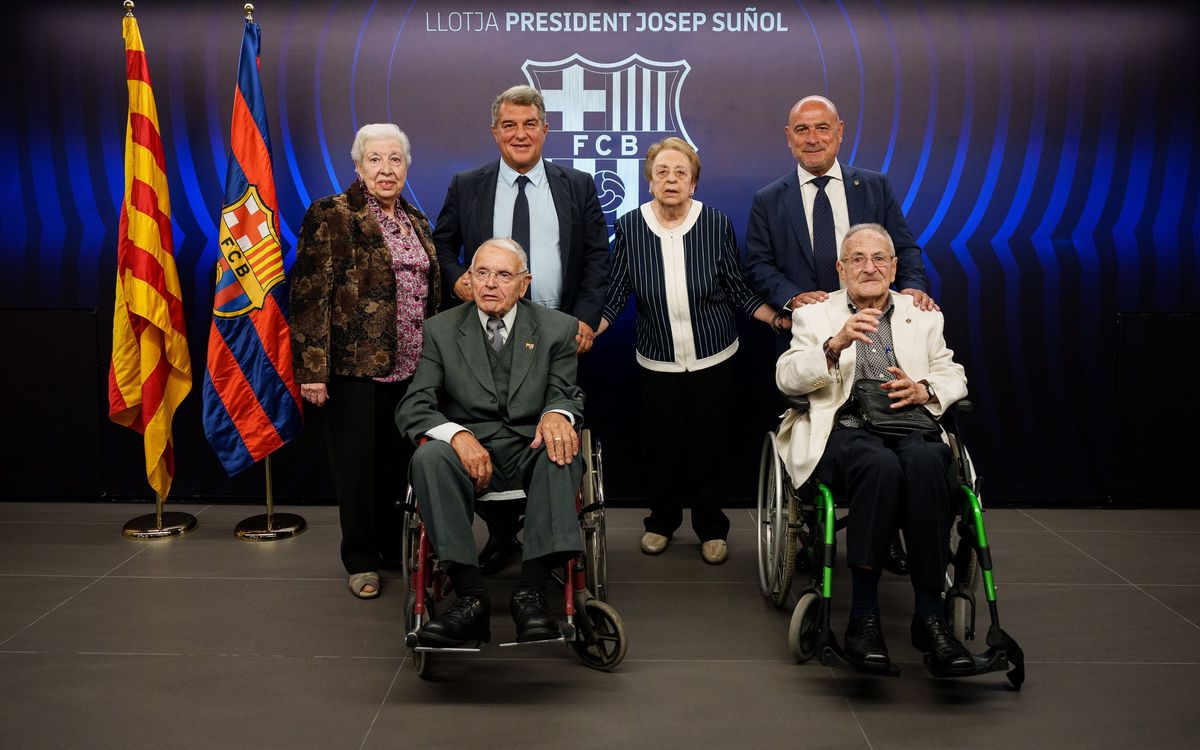 Miembros del senado blaugrana en la Llotja del Spotify Camp Nou