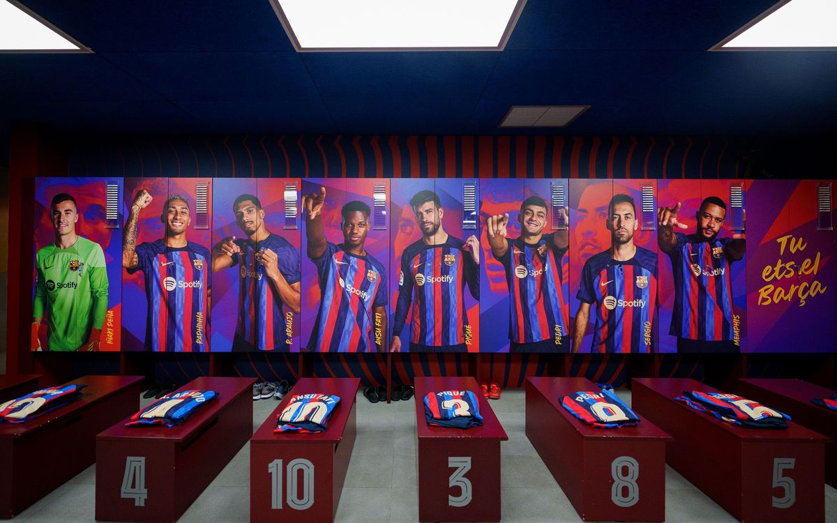 New-look lockers at Spotify Camp Nou