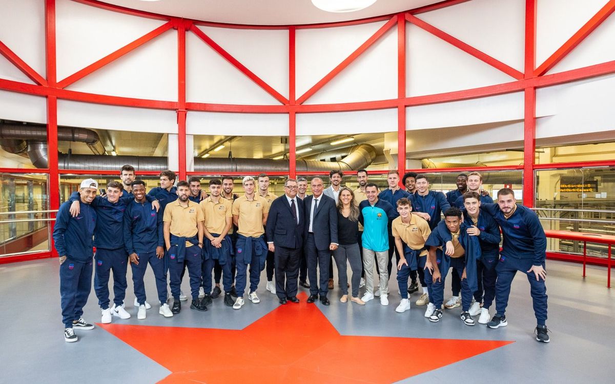 FC Barcelona visits the Estrella Damm Brewery