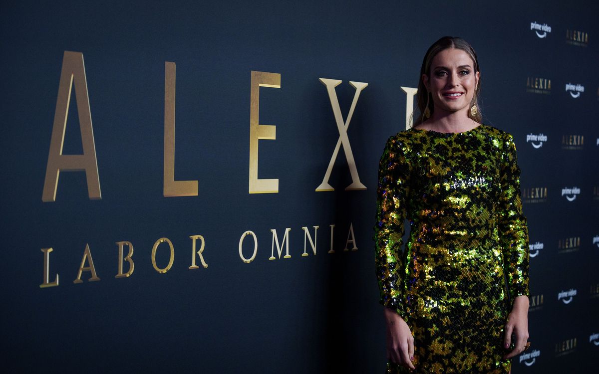 Alexia Putellas attends the premiere of the documentary series about her life and career
