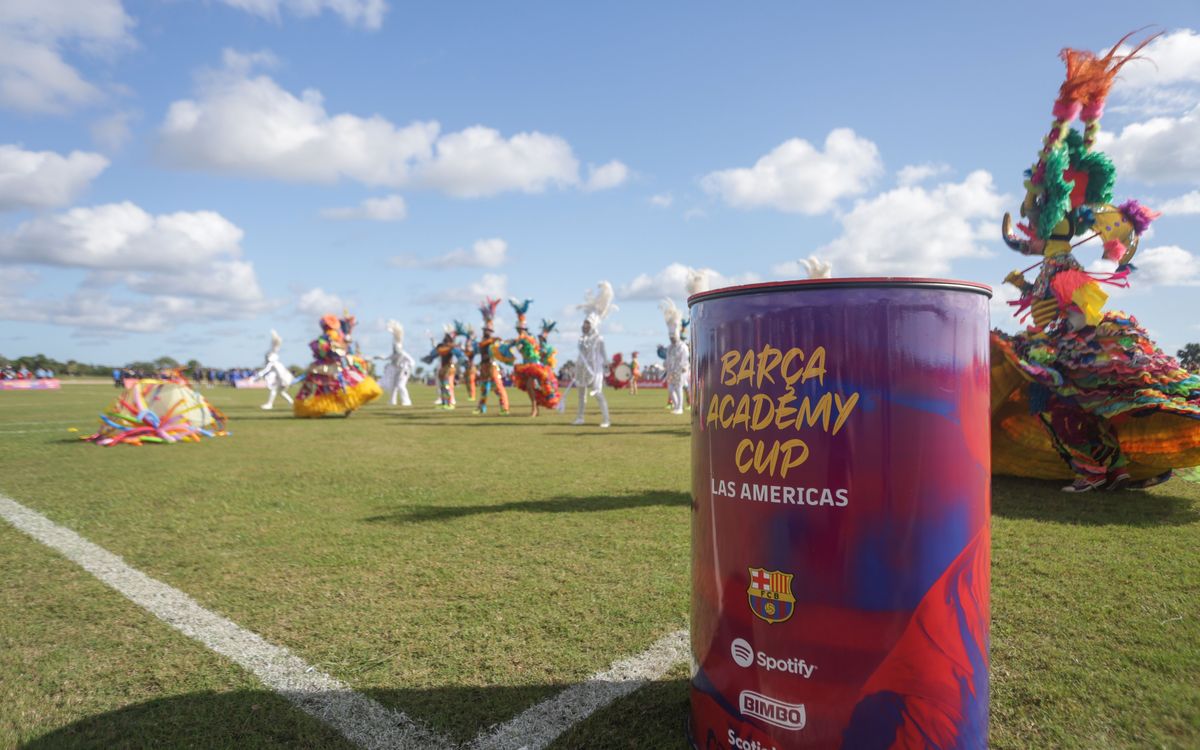 Sabor dominicà en la inauguració de la Barça Academy Cup Las Américas