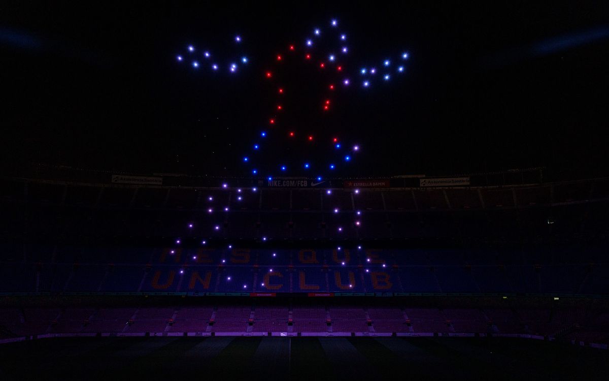 Mágicas sensaciones en la Noche de Drones del Spotify Camp Nou