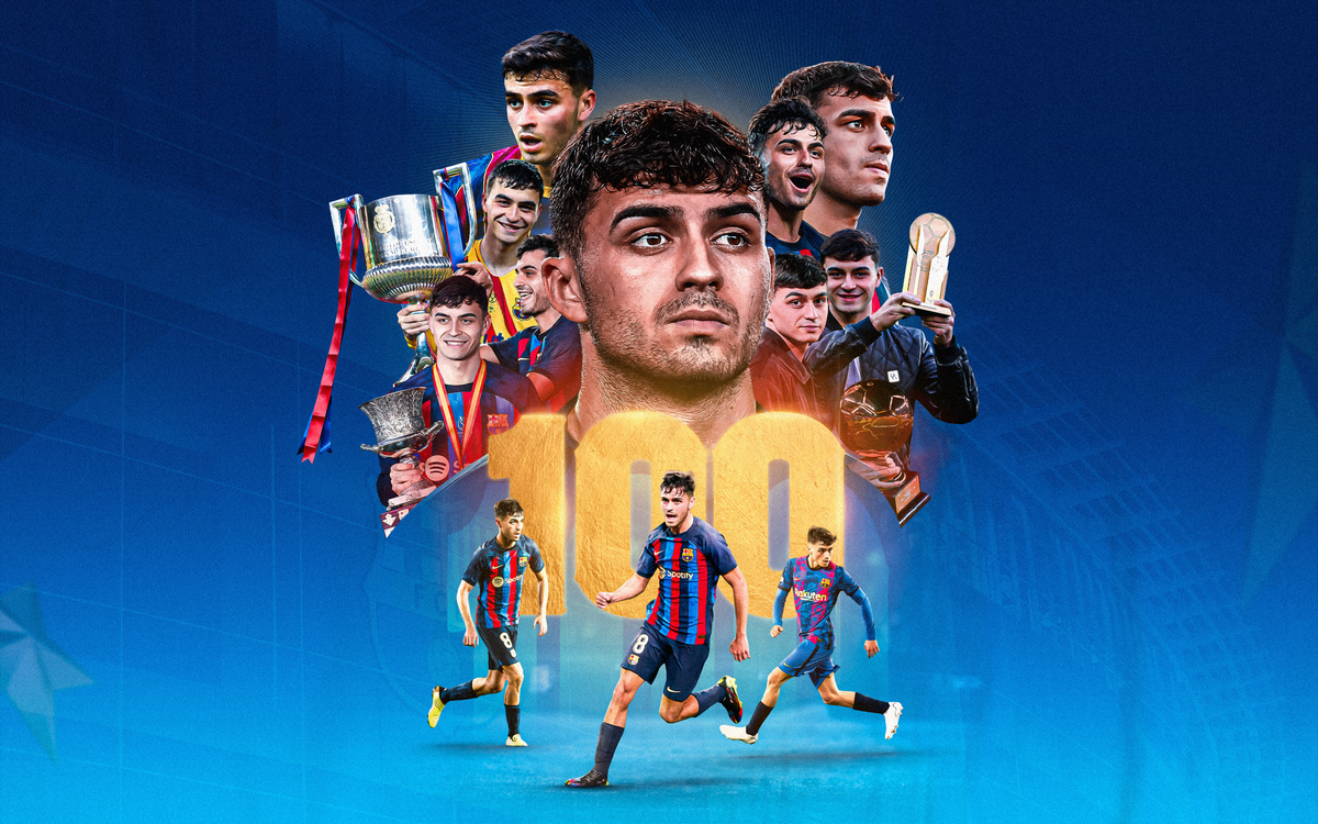 Pedri, 100 partits amb el FC Barcelona