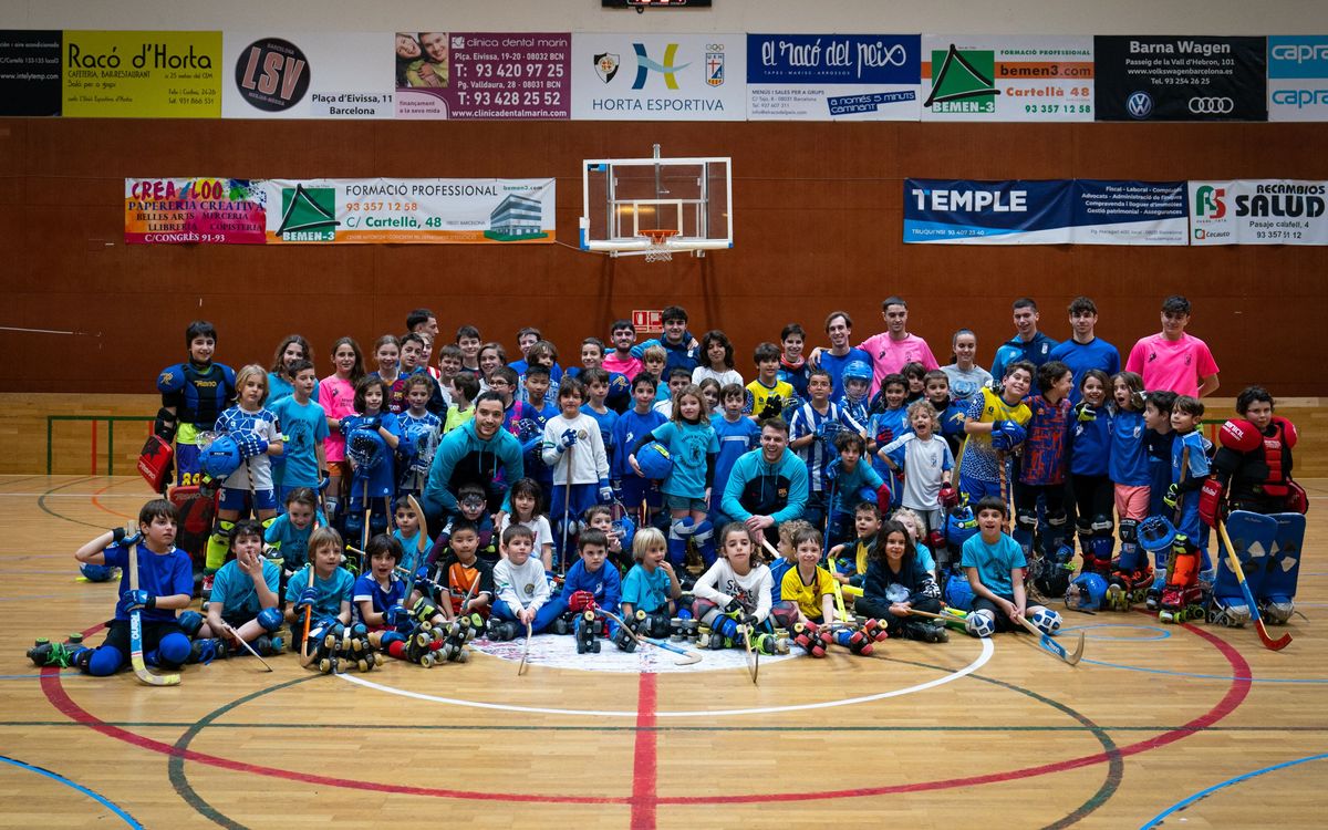 Pau Bargalló y Helder Nunes, con la base del Horta