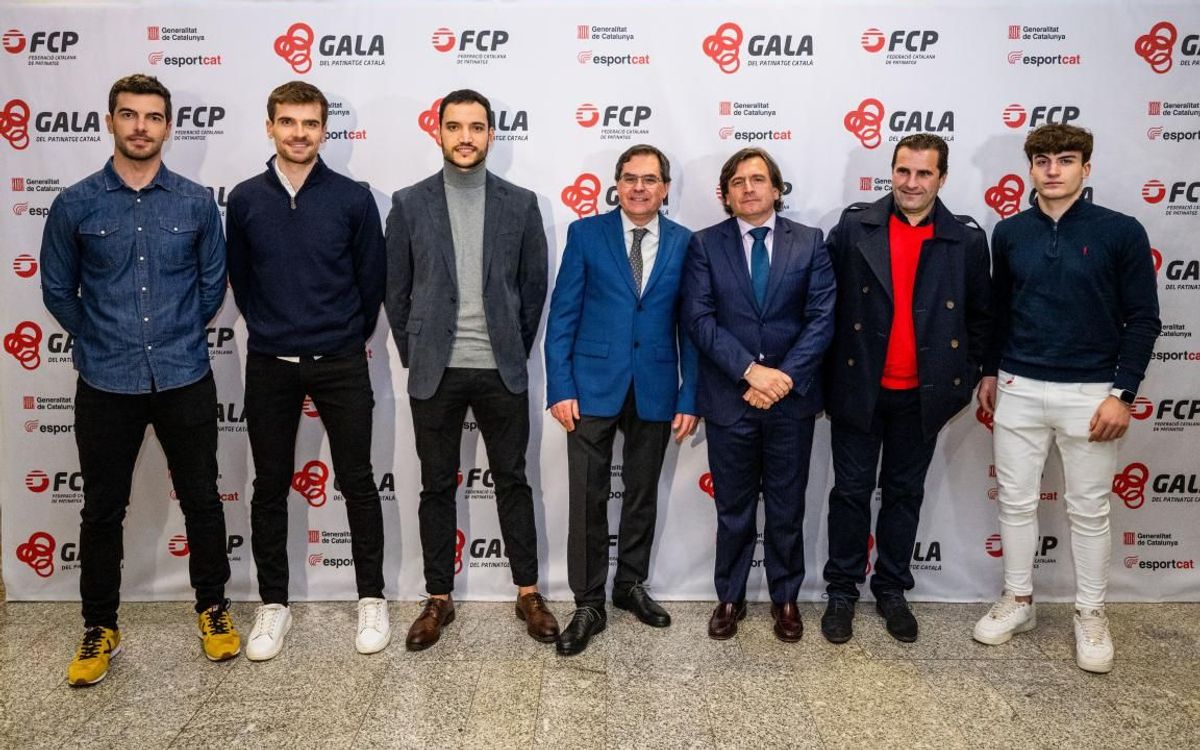Color azulgrana en la 4a gala de la Federación Catalana de Patinaje