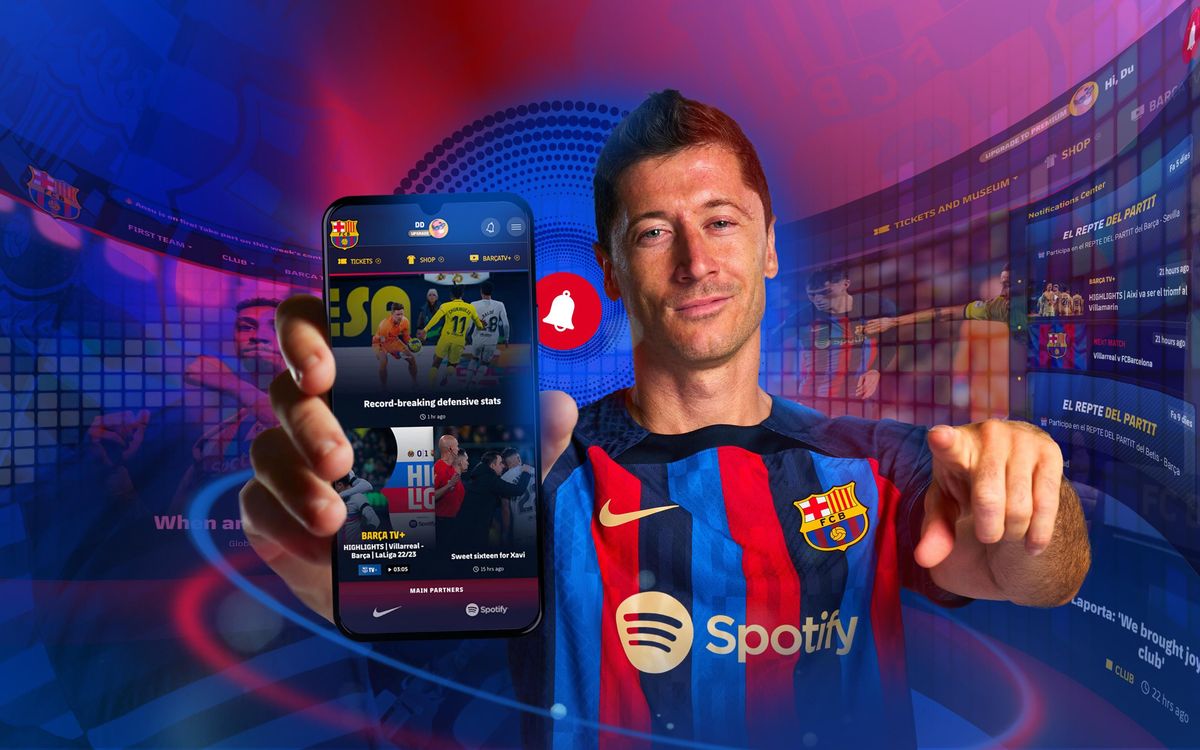 Introducing the new menu and header for the FC Barcelona website