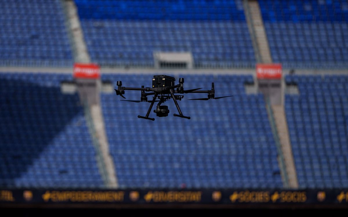 El Spotify Camp Nou se integra en el sistema Kuppel para blindarse contra el uso irregular de los drones