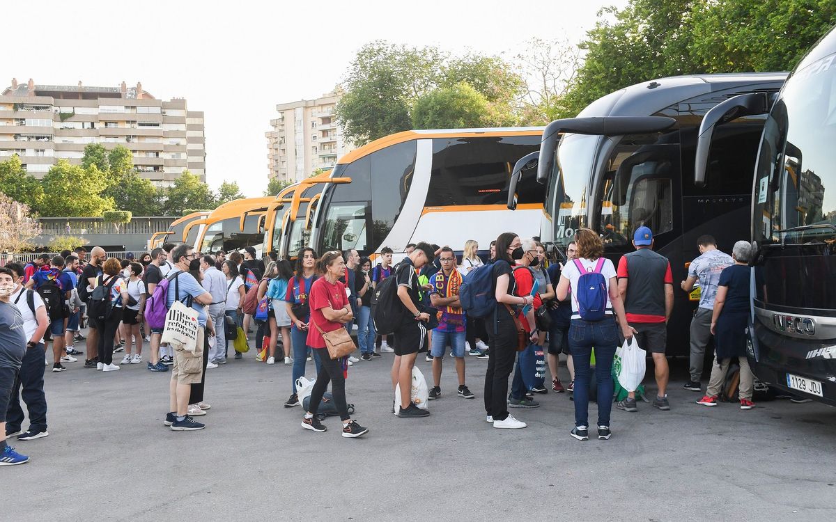 Nueva operativa para los autobuses en el Spotify Camp Nou