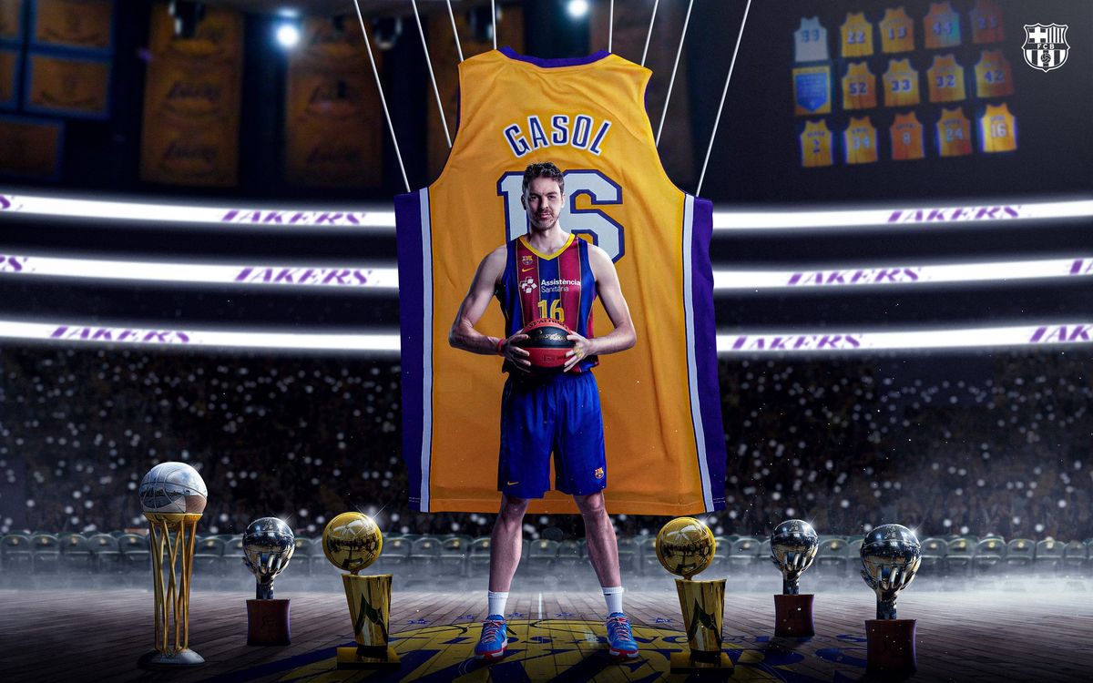 Los Angeles Lakers retire Pau Gasol's No. 16 jersey