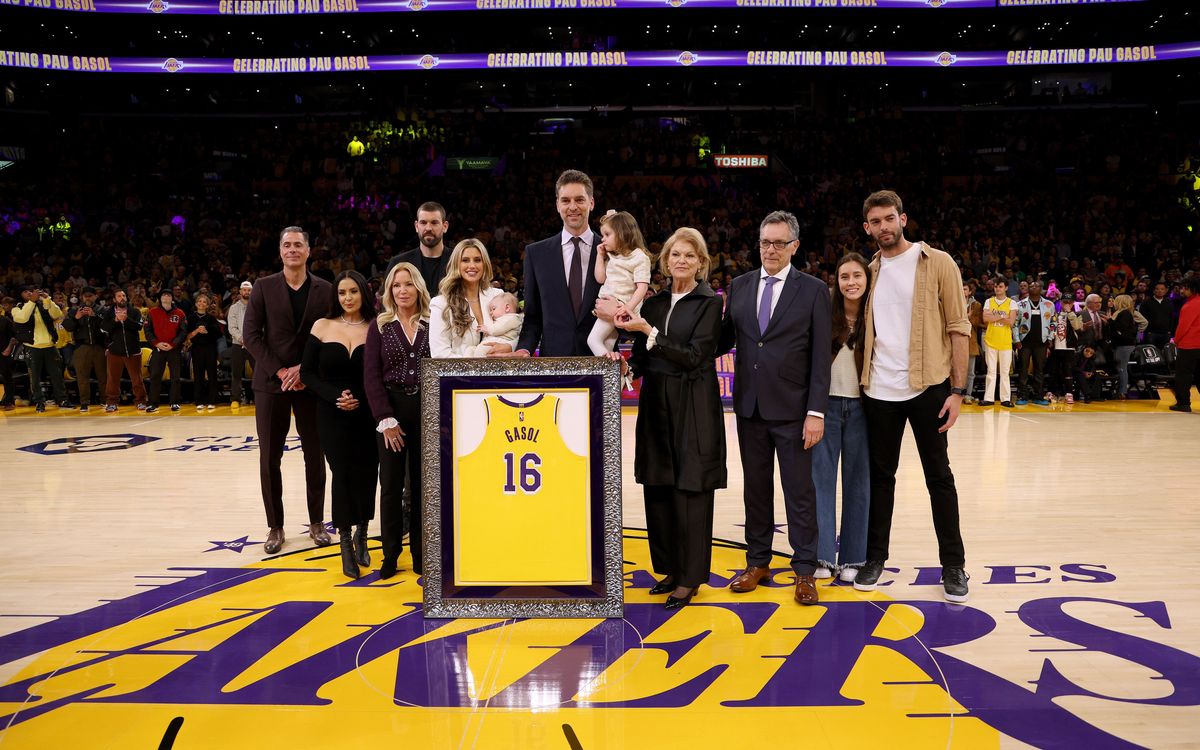 Le numéro 16 de Pau Gasol, éternel chez les Los Angeles Lakers