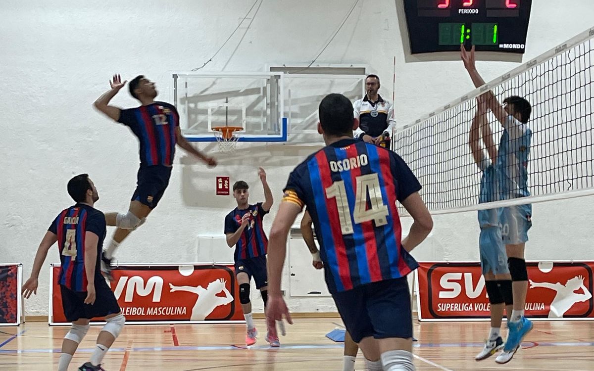 Remuntada i victòria del Barça Voleibol