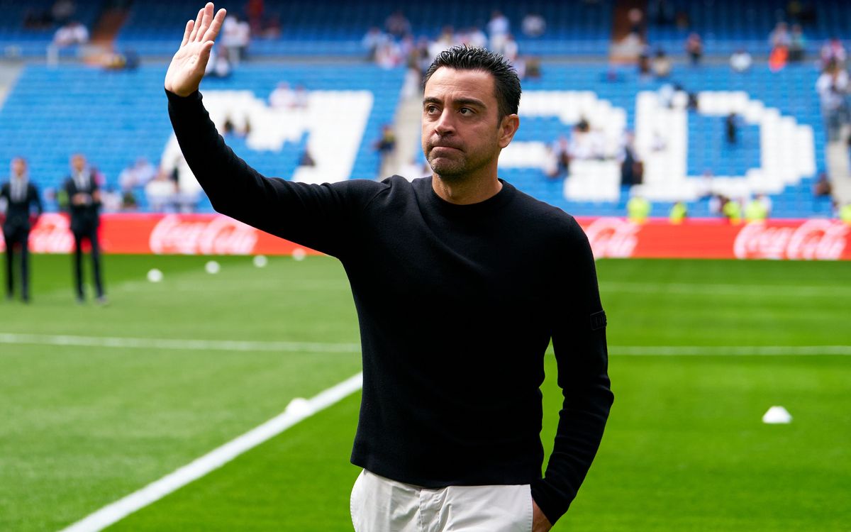 Xavi's seventh Clásico, but the first at Spotify Camp Nou