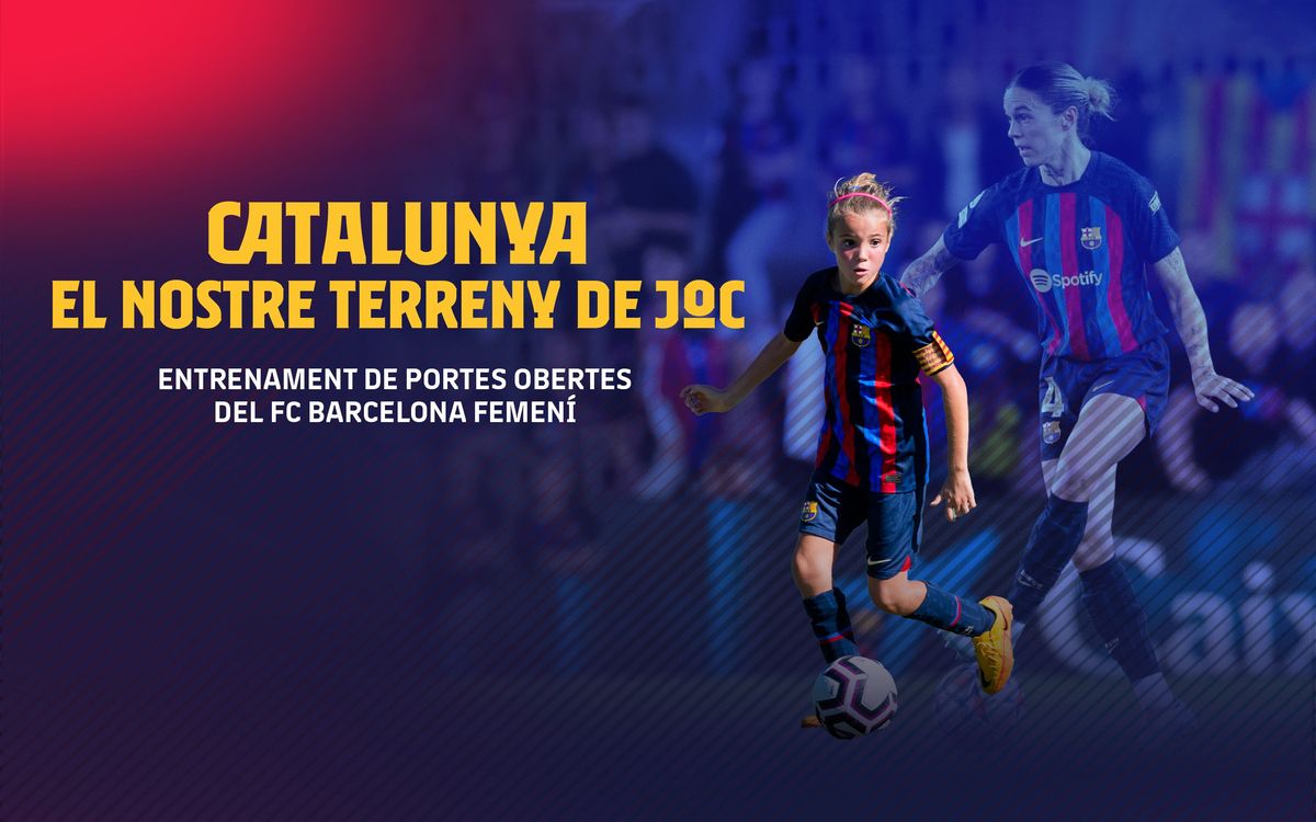 Barça Women begin new series of open doors participative training sessions outside of the Ciutat Esportiva for youngsters around Catalonia