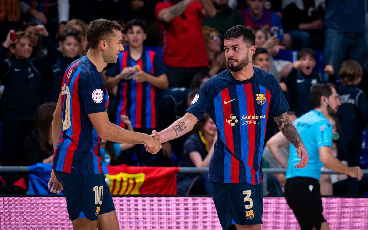 Barça-Palma Futsal: Rebel·lia culer per continuar líders (4-4)