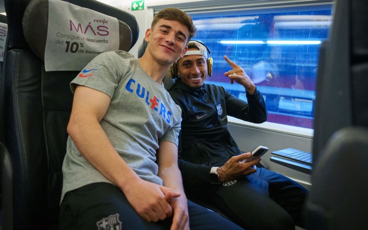 FC Barcelona travel by train to Madrid