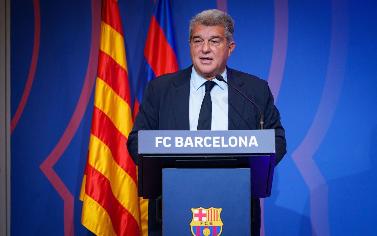 Joan Laporta: 'FC Barcelona comes out of this stronger'