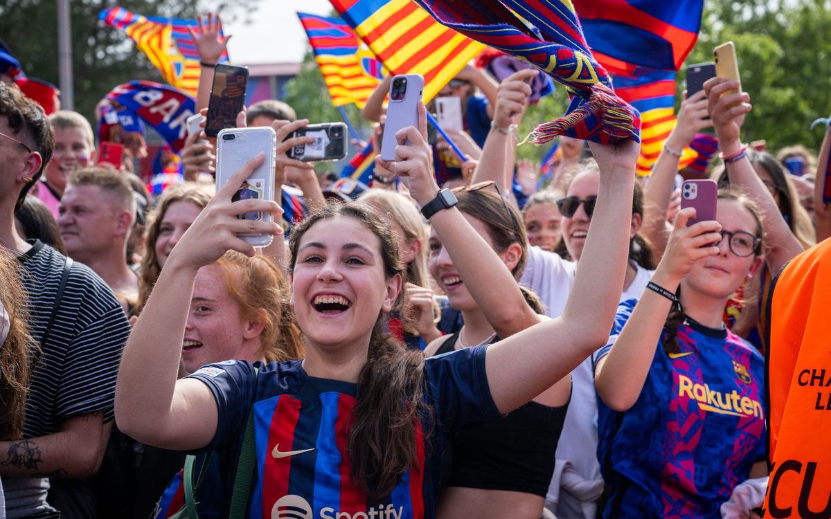 El barcelonismo, entregado al Barça Femenino en el Spotify Camp Nou