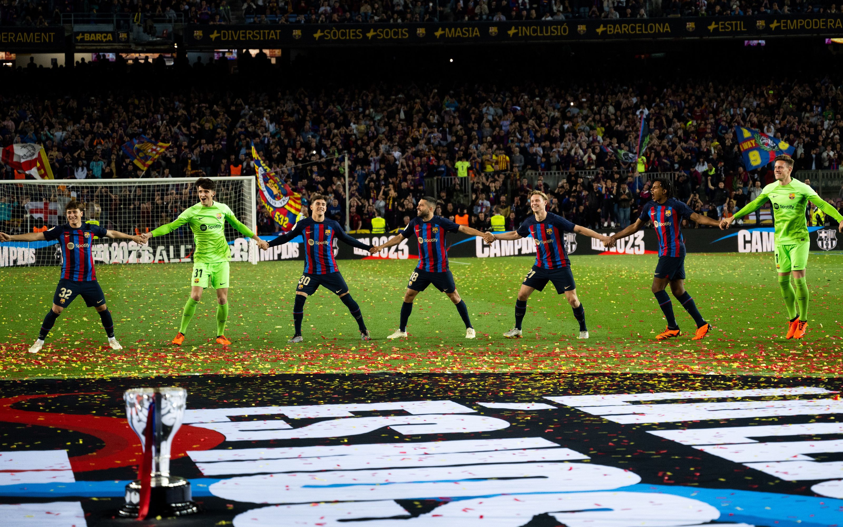 The best photos from the league title celebrations at Camp Nou