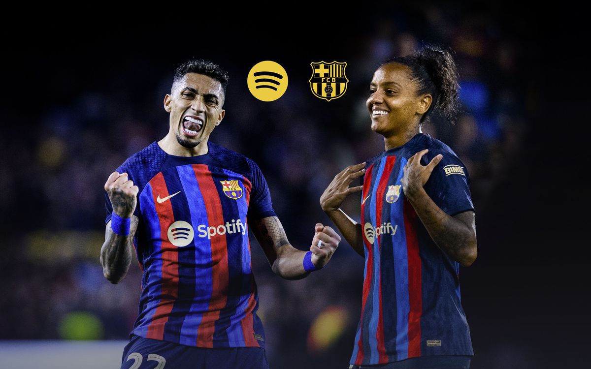 Listen to Raphinha and Geyse’s Spotify playlists