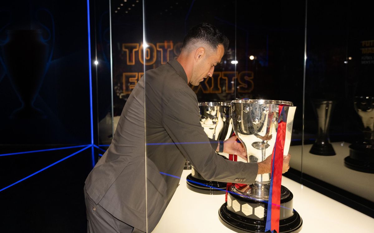 The League trophy in the Museum