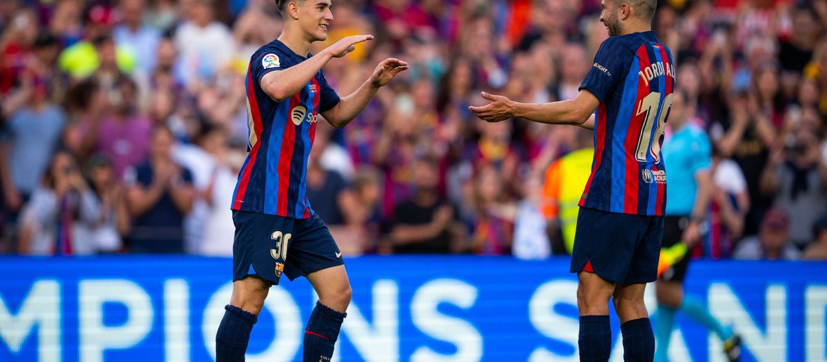 Gavi, Ansu y Jordi Alba, campeones de la Nations League