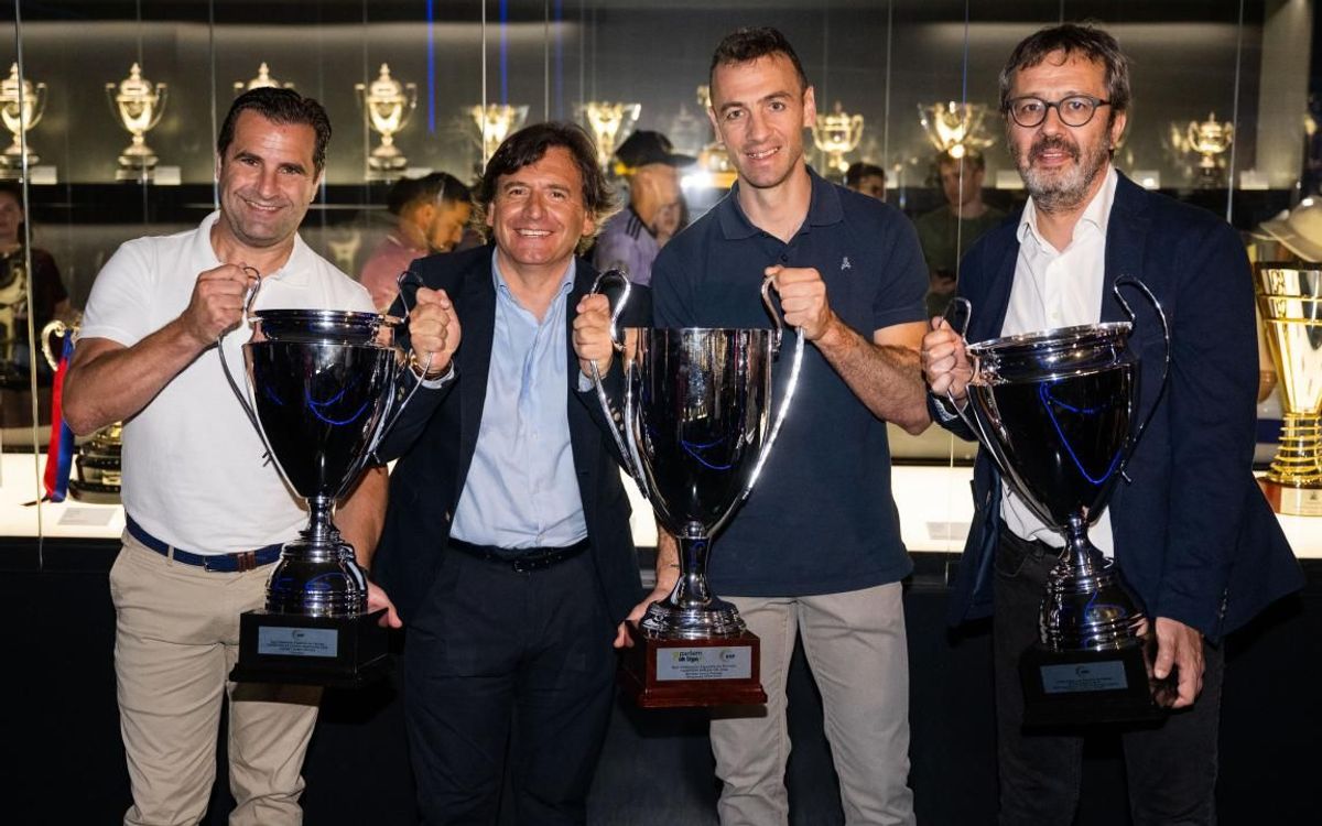 El trofeu de la OK Liga ya está en el Museo del FC Barcelona
