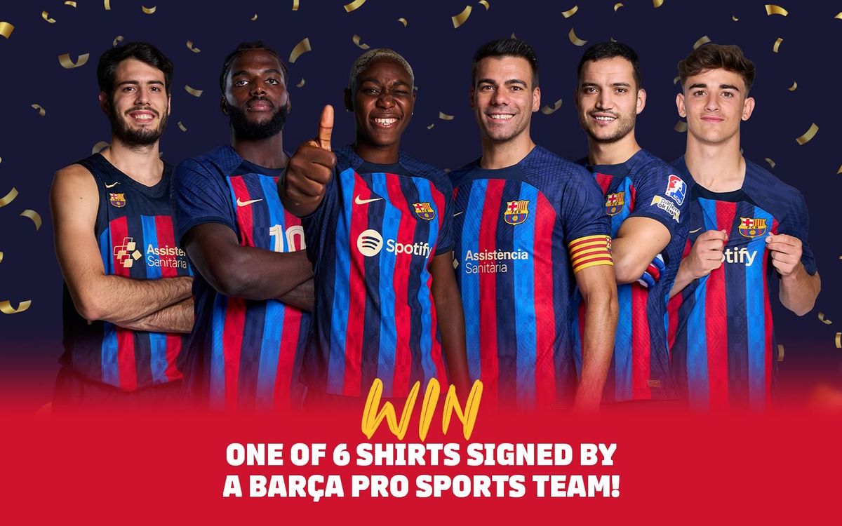 Win shirts signed by the six league champions!
