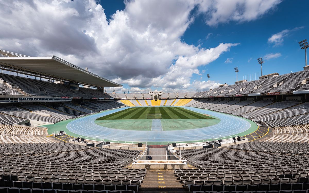 El FC Barcelona termina la segunda fase de las obras del Estadio Olímpico Lluís Companys