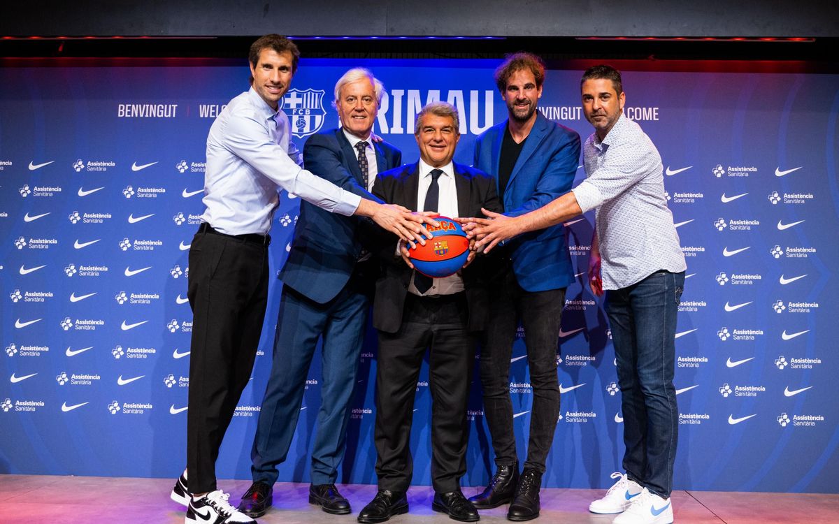 Roger Grimau presented as Barça basketball coach