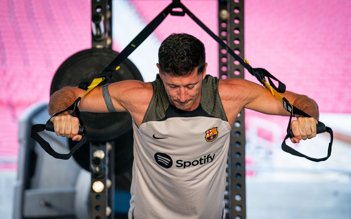 Barça complete second workout of the day