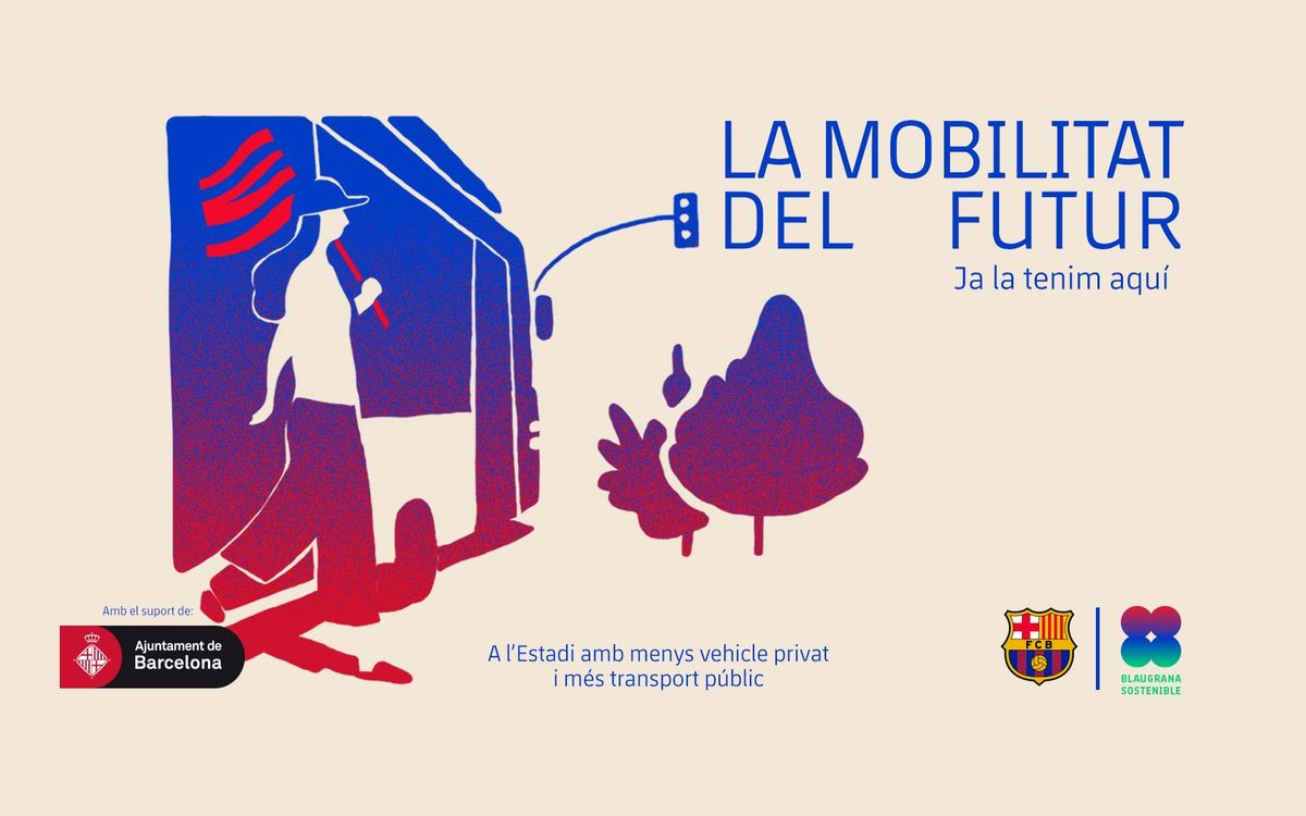 El FC Barcelona llança una campanya a favor de la mobilitat sostenible en col·laboració amb l'Ajuntament de Barcelona