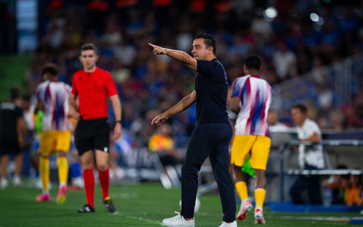 Xavi unhappy with just one point