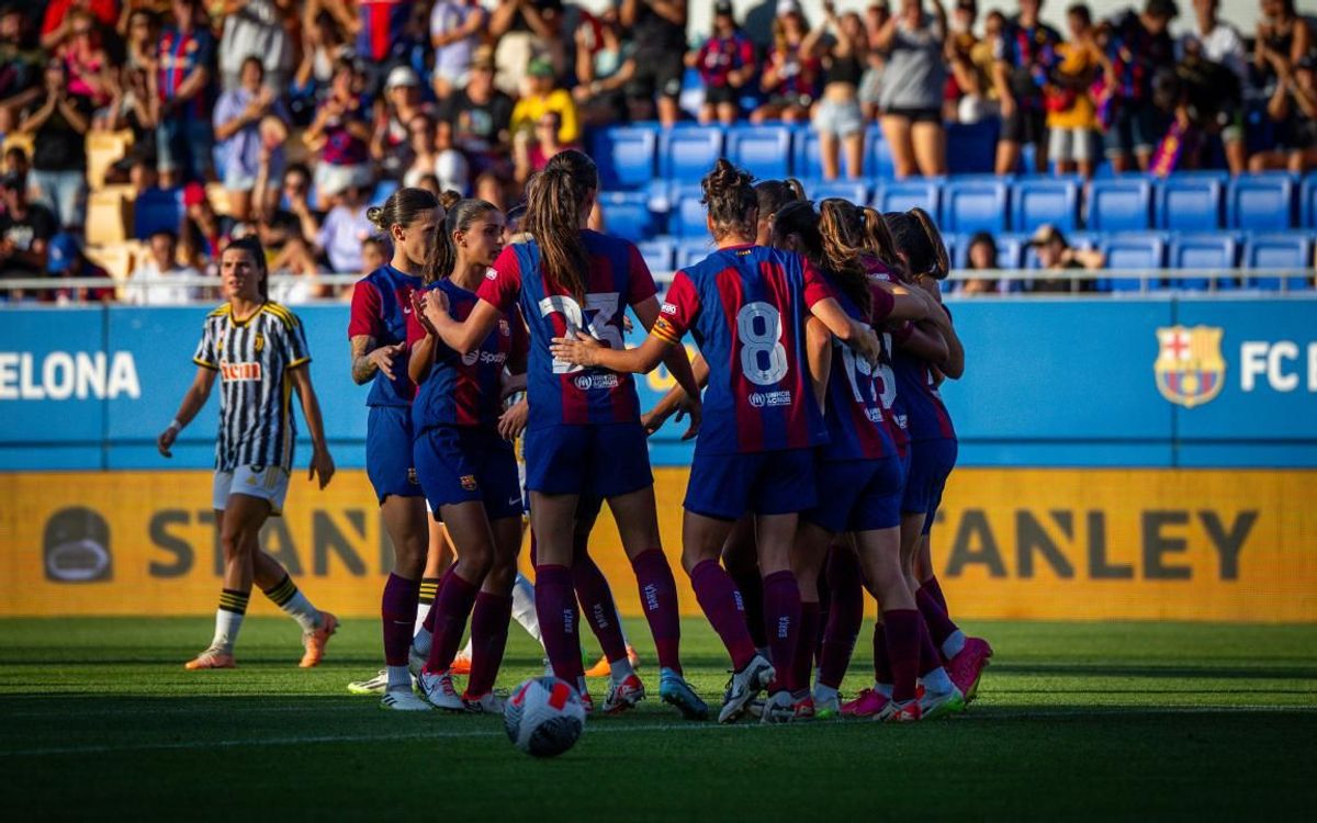 Estadísticas de fútbol club barcelona femenino contra juventus women