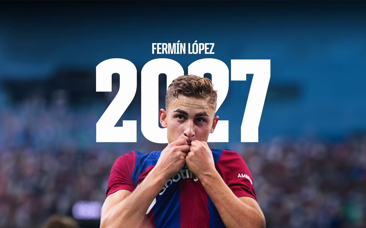 Fermín López, blaugrana fins al 2027