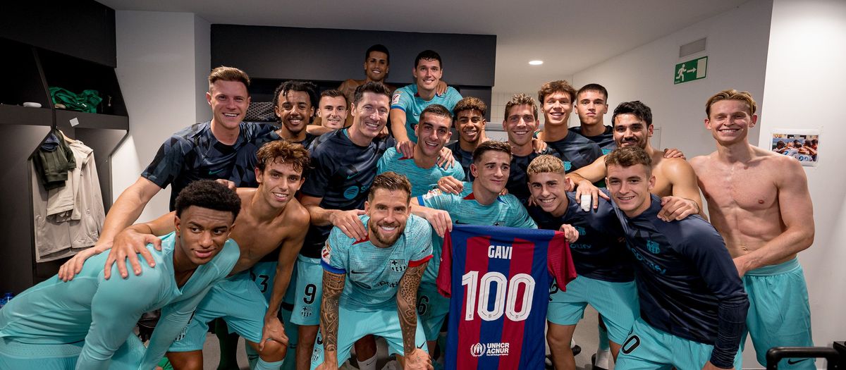 Gavi, 100 partidos con el FC Barcelona