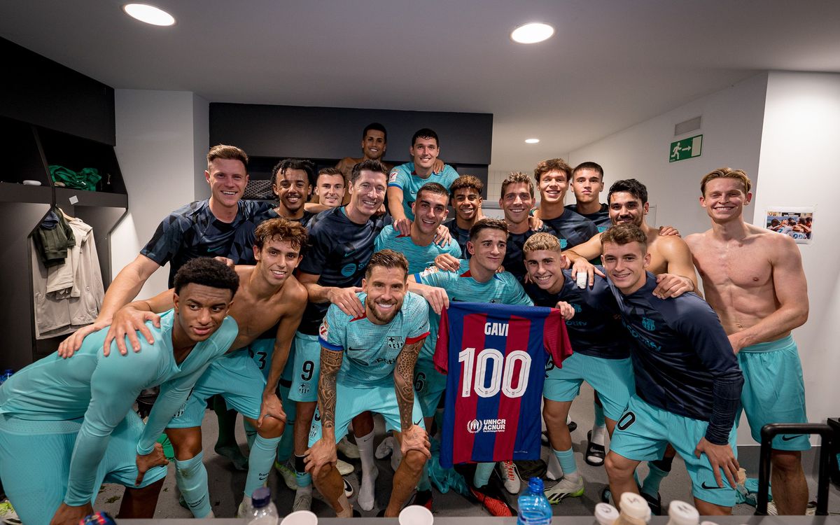 Gavi, 100 partidos con el FC Barcelona
