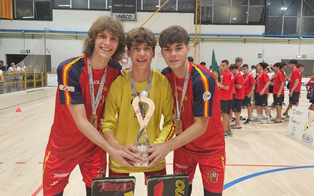 Adrià Álvarez, Quim Gabarró y Albert Molera se proclaman campeones de Europa sub-17
