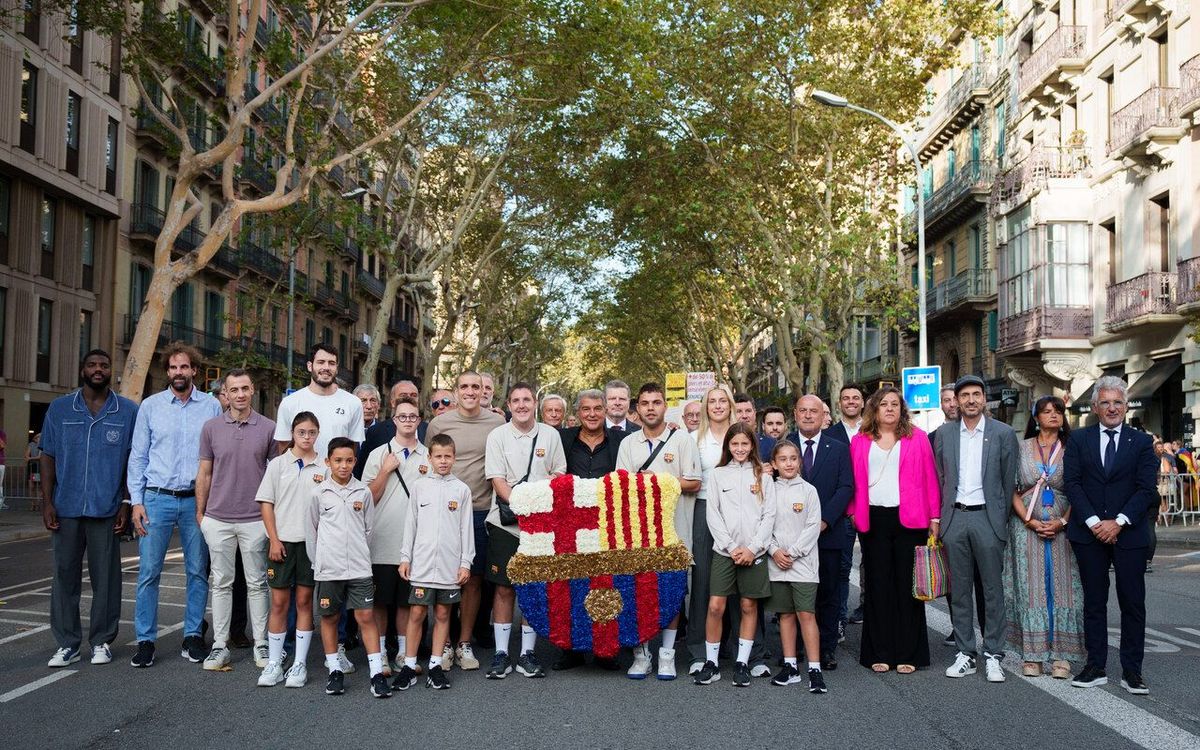 FC Barcelona celebrates the National Day of Catalonia